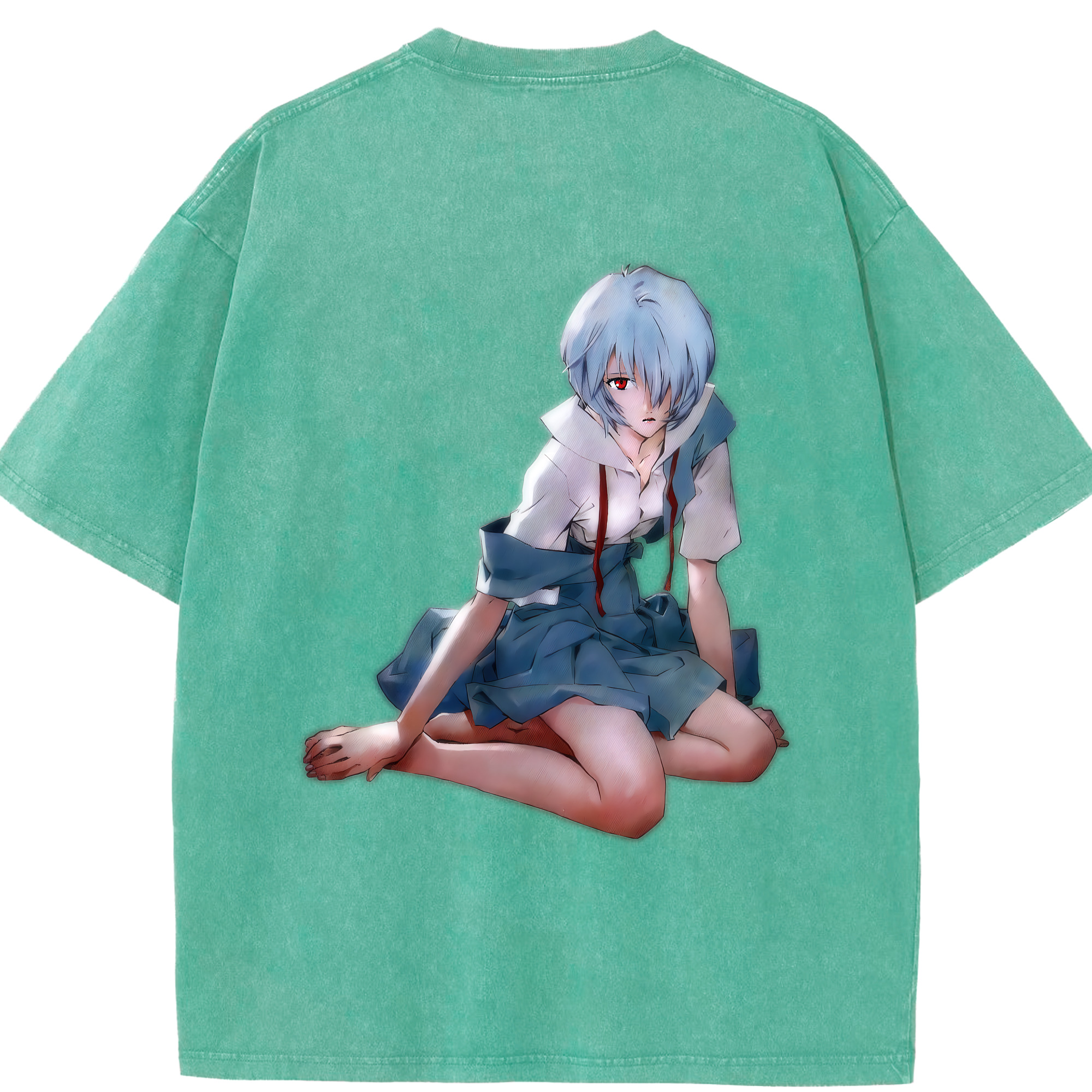 （画像用） EVA 新世紀エヴァンゲリオン 綿100% ヴィンテージ風 半袖Tシャツ（背面プリント）